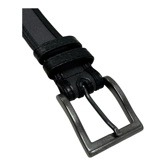 Men's Lejon Oil Tanned Nu Buck Black Belt Size 38 in 16341 Casual Classic - Picture 5 of 9